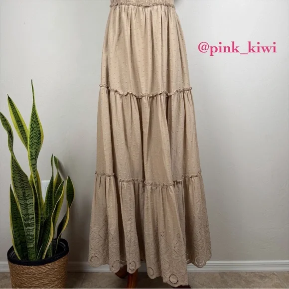 🆑 Pietro Brunelli Chloe Ruffle Sleeve Smocked Maternity Dress - Picture 6 of 16